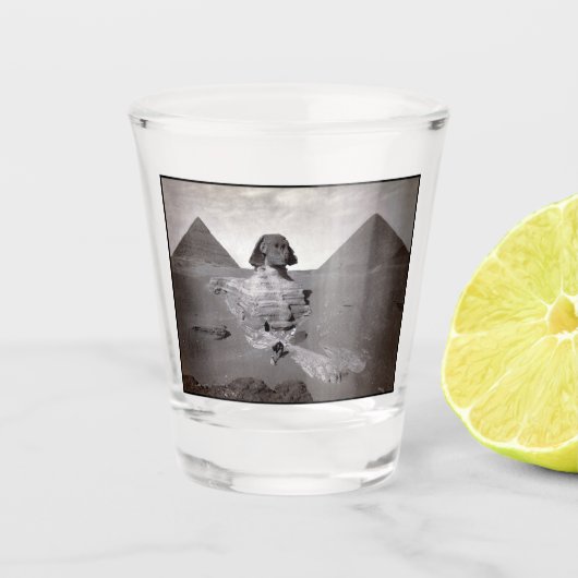 素晴らしスフィンクス&ギザピラミッド壊死症エジプト ショットグラス (正面)