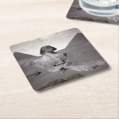 素晴らしスフィンクス&ギザピラミッド壊死症エジプト スクエアペーパーコースター (アングル)