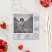 素晴らしスフィンクス&ギザピラミッド壊死症エジプト 縁ありカクテルナプキン (インサイチュ)