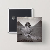 素晴らしスフィンクス&ギザピラミッド壊死症エジプト 缶バッジ (正面&裏面)