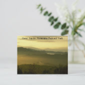 素晴らしスモークマウンテンズナショナルパークドーン ポストカード (スタンド正面)