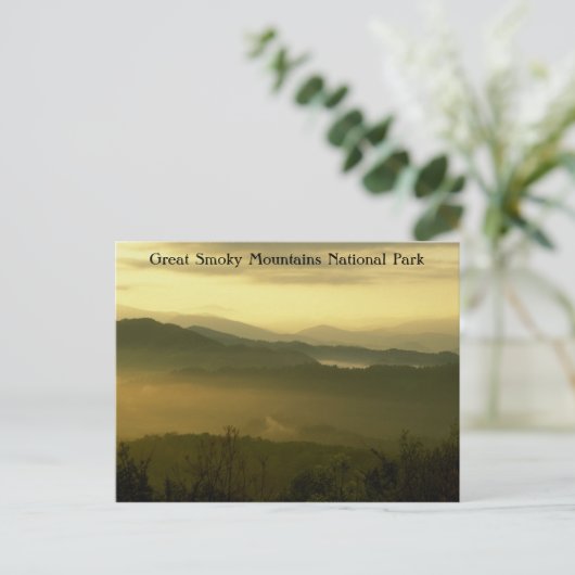 素晴らしスモークマウンテンズナショナルパークドーン ポストカード (スタンド正面)