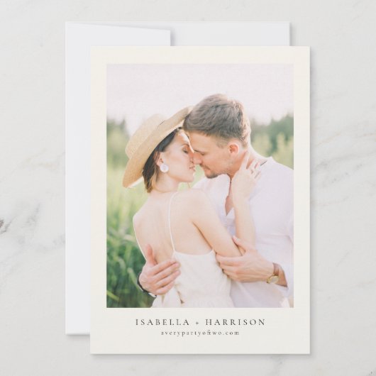 素晴らしスモーク山の目的地の結婚旅行 招待状 (裏面)