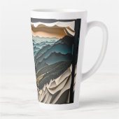 素晴らしスモーク山国立イラストレーション カフェラテマグ (右)