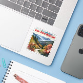 素晴らしスモーク山脈の水彩 シール (ノートパソコンとiPhone)