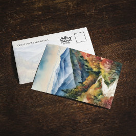 素晴らしスモーク山脈の水彩 招待状