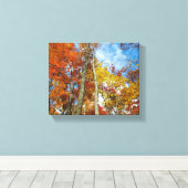 素晴らしスモーク山脈カラフル紅葉 キャンバスプリント (インサイチュ (ウッドフロア))