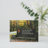 素晴らしスモーク山脈国立公園の標識 ポストカード (スタンド正面)