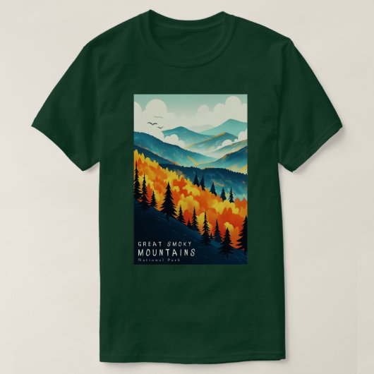 素晴らしスモーク山脈国立公園 Tシャツ (デザイン正面)