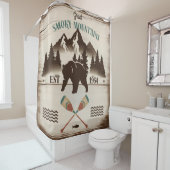 素晴らしスモーク山脈、TNベア シャワーカーテン (インサイチュ)