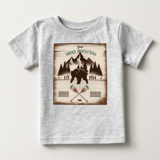 素晴らしスモーク山脈、TNベア ベビーTシャツ (正面)