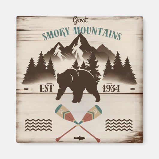 素晴らしスモーク山脈、TNベア マグネット (正面)