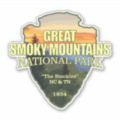 素晴らしスモーク山脈NP （矢印） シール (正面)