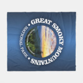 素晴らしスモーク山脈NP (rd)2 フリースブランケット (正面(横))