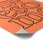 '素晴らし'タイポグラフィポスター ポスター (角)