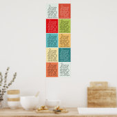 '素晴らし'タイポグラフィポスター ポスター (キッチン)