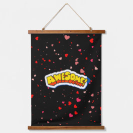 素晴らしタイポグラフィ 吊り下げ型タペストリー