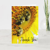 「素晴らしチームワーク」(昆虫)マルハナバチサンキューカード カード (正面)