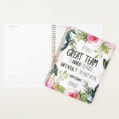 素晴らしチーム感謝していが優れたチーム引用文 プランナー手帳 (ディスプレー)