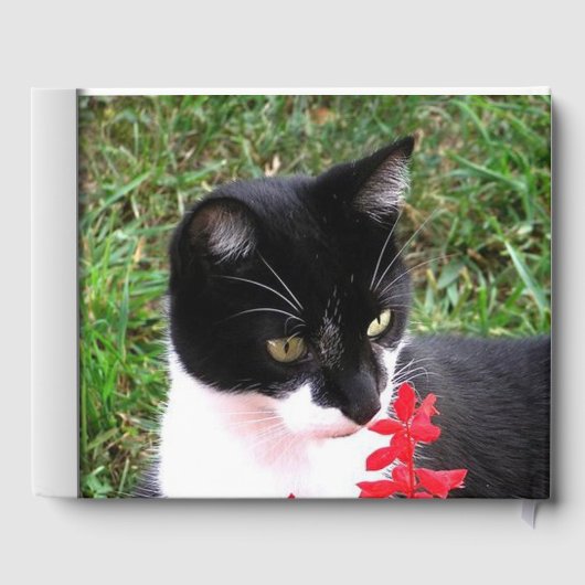 素晴らしツキセド猫インガーデンカスタム文字インスパイン ゲストブック (裏面)