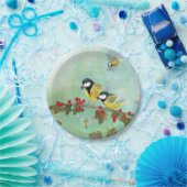 素晴らしティットバード&ホーソーンレッドベリー ペーパープレート (パーティー)