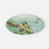 素晴らしティットバード&ホーソーンレッドベリー ペーパープレート (アングル)