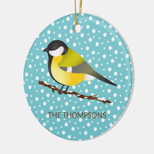 素晴らしティッ専攻のパロスカスタム鳥の姓 セラミックオーナメント (左)