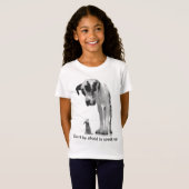 素晴らしデンマーク人およびchihuahua1、sに恐れていないで下さい…あないで下さい tシャツ (正面フル)