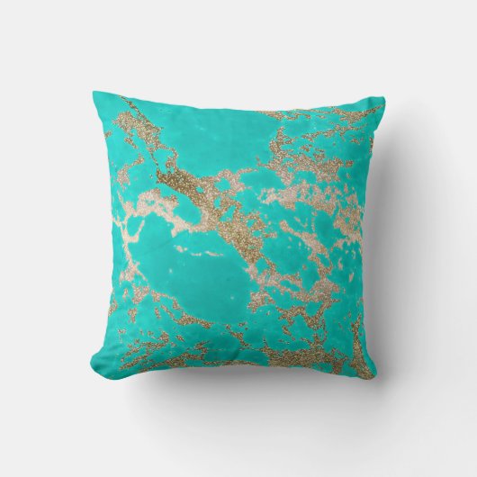 素晴らしトレンディーモダンフェイク金ゴールドグリッター クッション (正面)