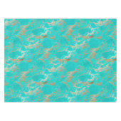 素晴らしトレンディーモダンフェイク金ゴールドグリッター テーブルクロス (正面(横))