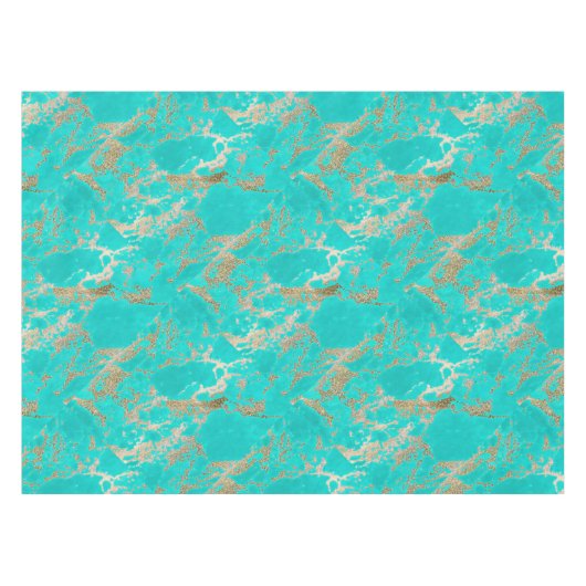 素晴らしトレンディーモダンフェイク金ゴールドグリッター テーブルクロス (正面(横))