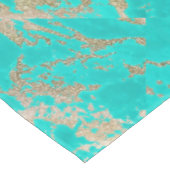 素晴らしトレンディーモダンフェイク金ゴールドグリッター テーブルクロス (アングル)