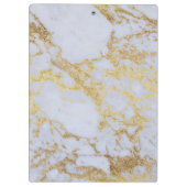 素晴らしトレンディーモダン金ゴールドグリッター クリップボード (裏面)