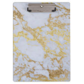 素晴らしトレンディーモダン金ゴールドグリッター クリップボード (正面)
