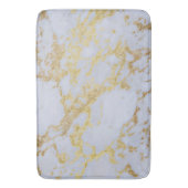 素晴らしトレンディーモダン金ゴールドグリッター バスマット (正面縦)