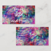 素晴らしトレンディー絞り染め 名刺 (正面/裏面)