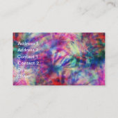 素晴らしトレンディー絞り染め 名刺 (裏面)