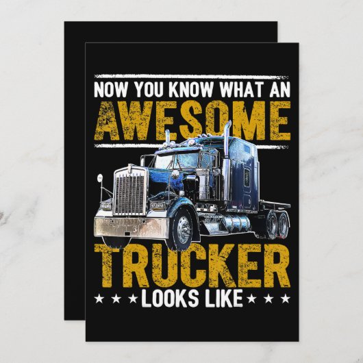 素晴らしト素晴らしラック男性へ運送業者 シーズンカード (正面/裏面)