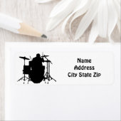 *素晴らしドラマーの*差出人住所ラベル ラベル (インサイチュ)