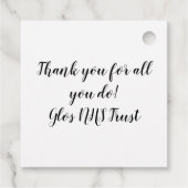 素晴らしナースお礼ラベル フェイバータグ (裏面)