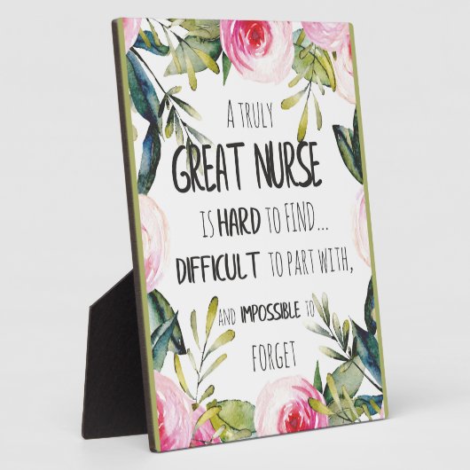 素晴らしナース感謝お礼離れのギフト フォトプラーク (側面)