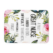 素晴らしナース感謝お礼離れのギフト マグネット (横)