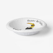 素晴らしハチドリイラストレーション ペーパーボウル (傾斜あり)