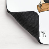 素晴らしハチドリイラストレーション マウスパッド (コーナー)