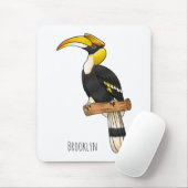 素晴らしハチドリイラストレーション マウスパッド (マウス)