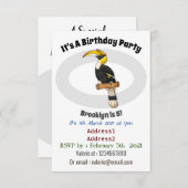 素晴らしハチドリイラストレーション 招待状 (正面/裏面)