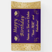 素晴らしハッピーバースデーバナーのオンライン 横断幕 (縦)