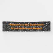 素晴らしハロウィンカスタム踊りバナーとスケルトン 横断幕 (横)