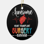 素晴らしハート移植手術の生存者 セラミックオーナメント (左)