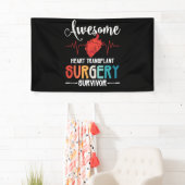 素晴らしハート移植手術生存者 横断幕 (インサイチュ)